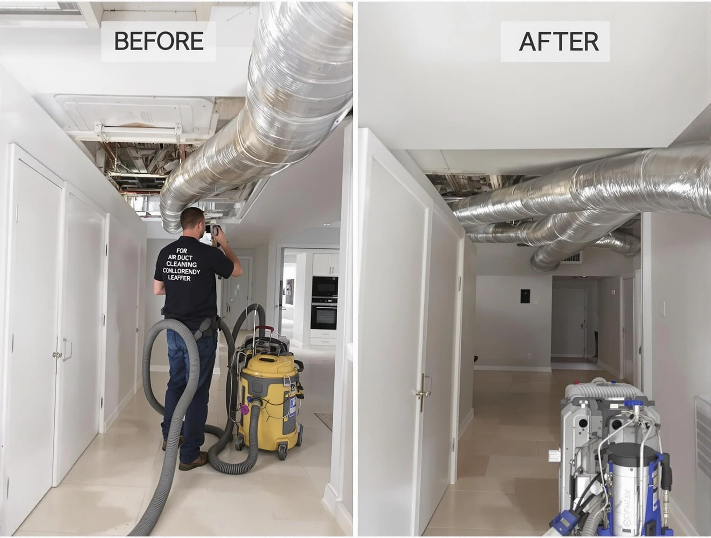 Fredericksburg Air Duct Cleaning professional performing thorough air duct cleaning in Fredericksburg