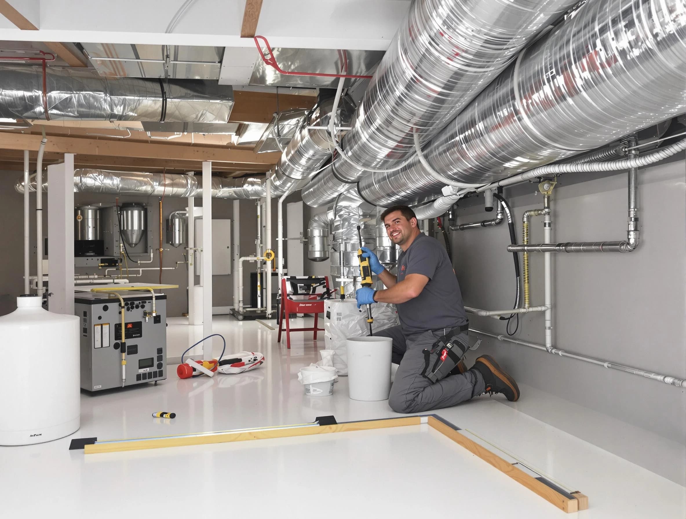 Professional duct sealing service by Fredericksburg Air Duct Cleaning in Fredericksburg