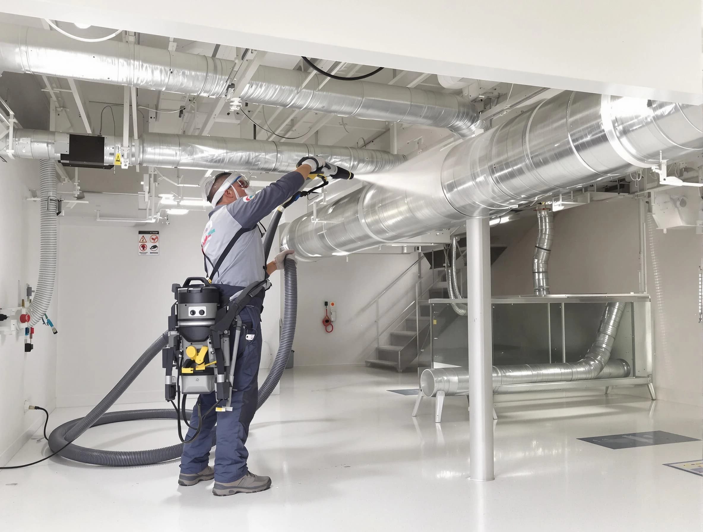 Professional central duct cleaning by Fredericksburg Air Duct Cleaning in Fredericksburg