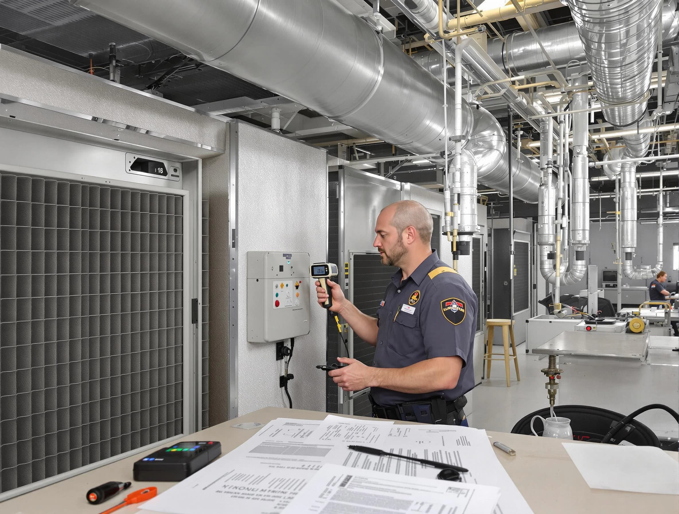 Professional filter system inspection by Fredericksburg Air Duct Cleaning in Fredericksburg