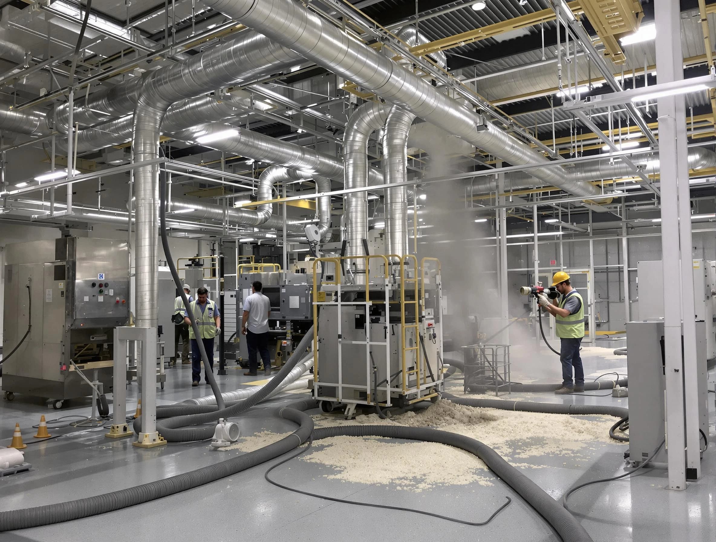 Heavy-duty industrial duct cleaning by Fredericksburg Air Duct Cleaning in Fredericksburg