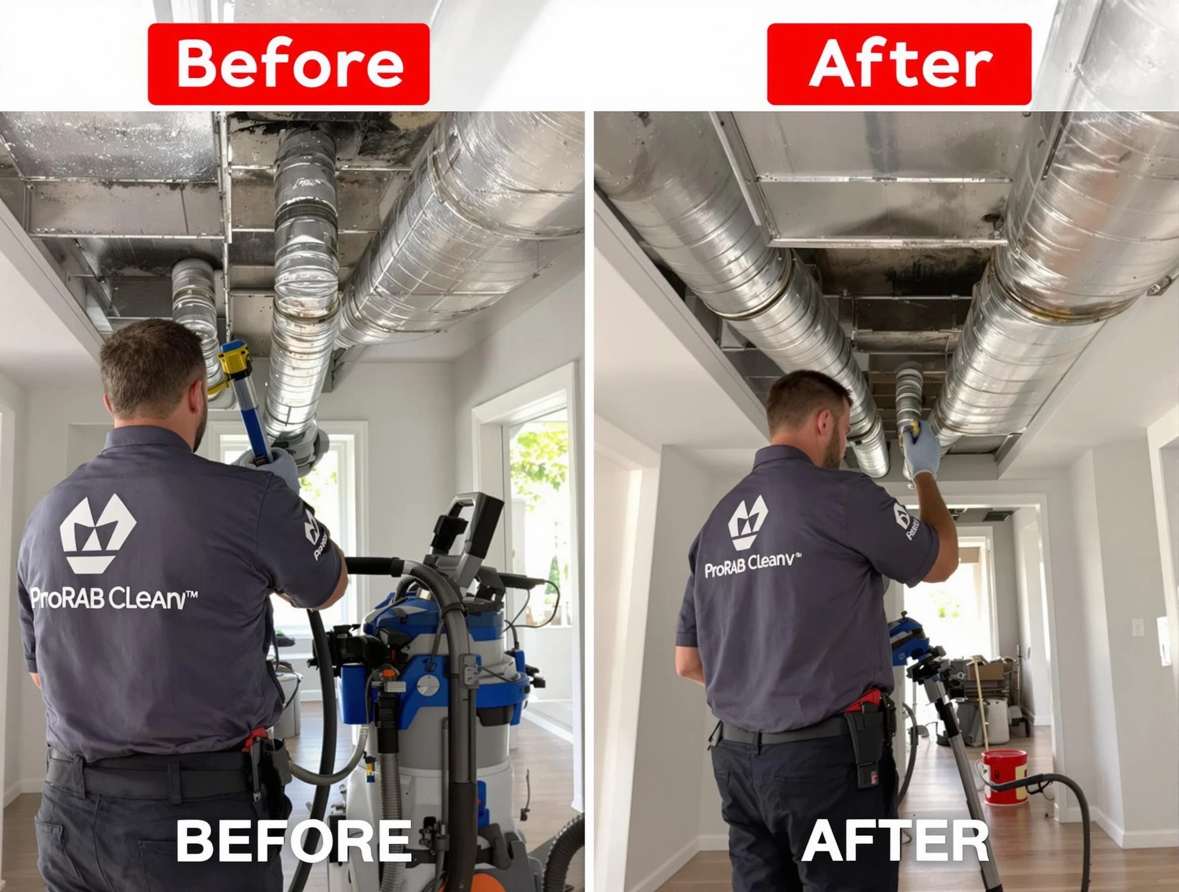 Fredericksburg Air Duct Cleaning expert performing thorough residential duct cleaning in a Fredericksburg home