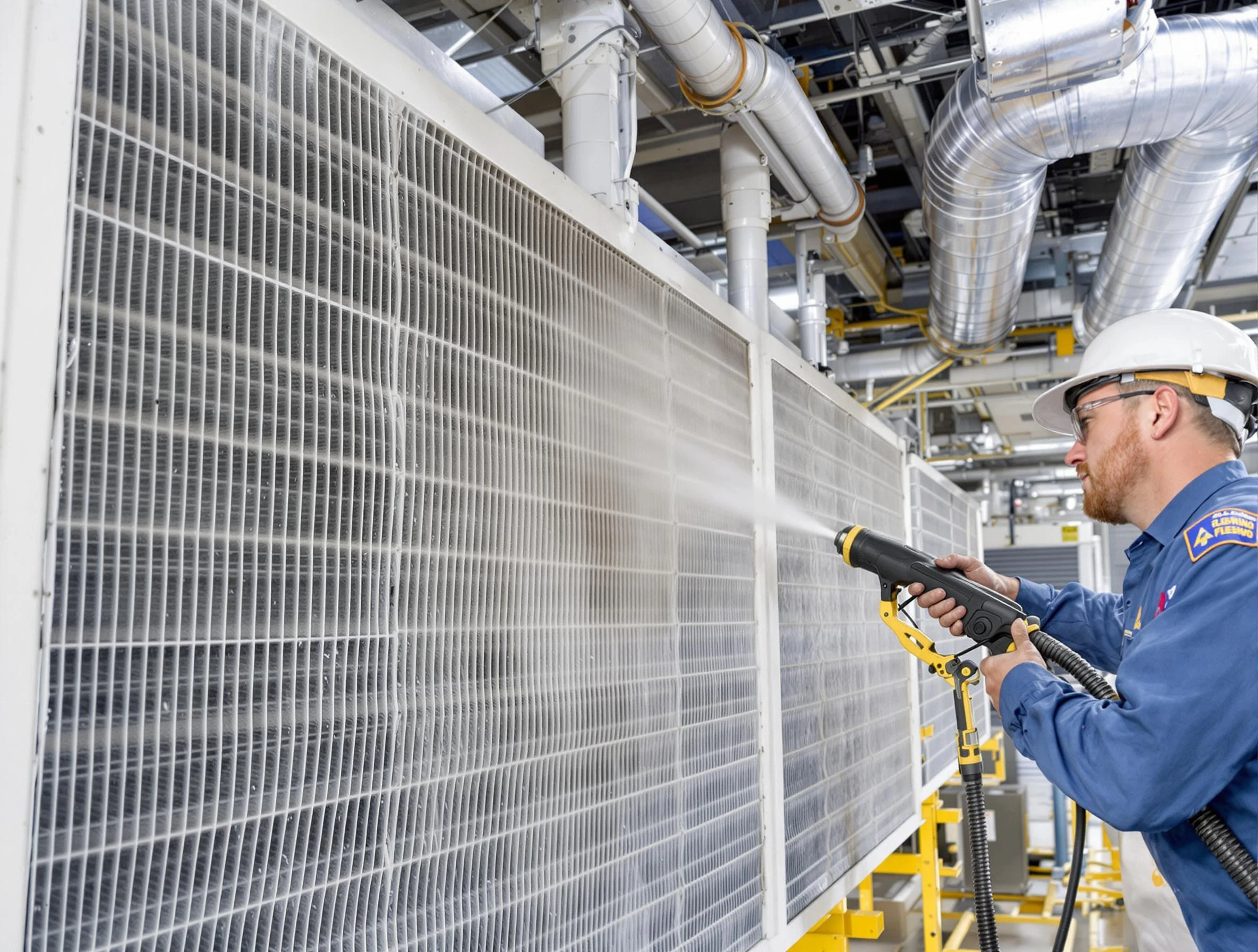 Professional commercial coil cleaning by Fredericksburg Air Duct Cleaning in Fredericksburg